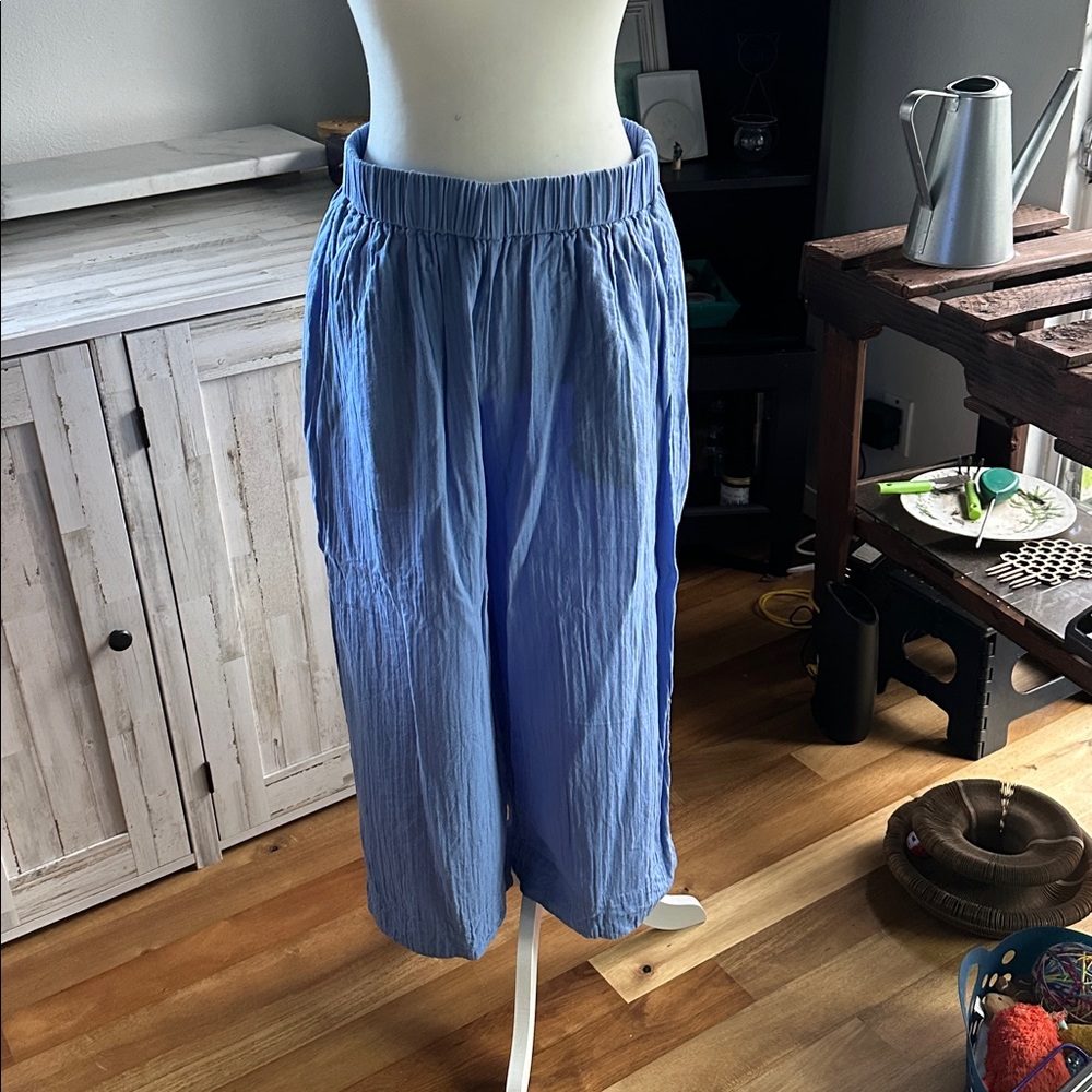 Pact Organic Coastal Gauze cropped pant